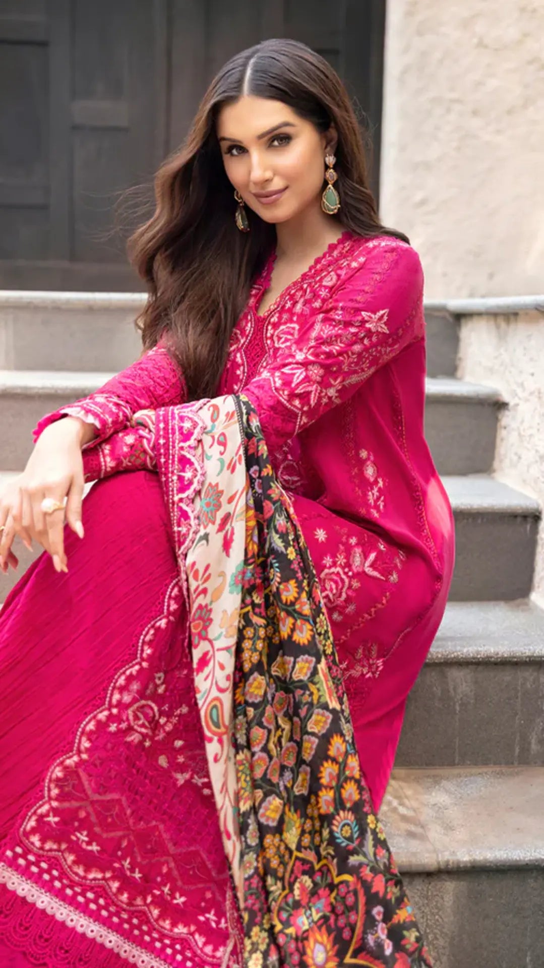 FAIZA SAQLAIN (ΖΙΝ ΝΙΛ Lawn 25 Varda-01)