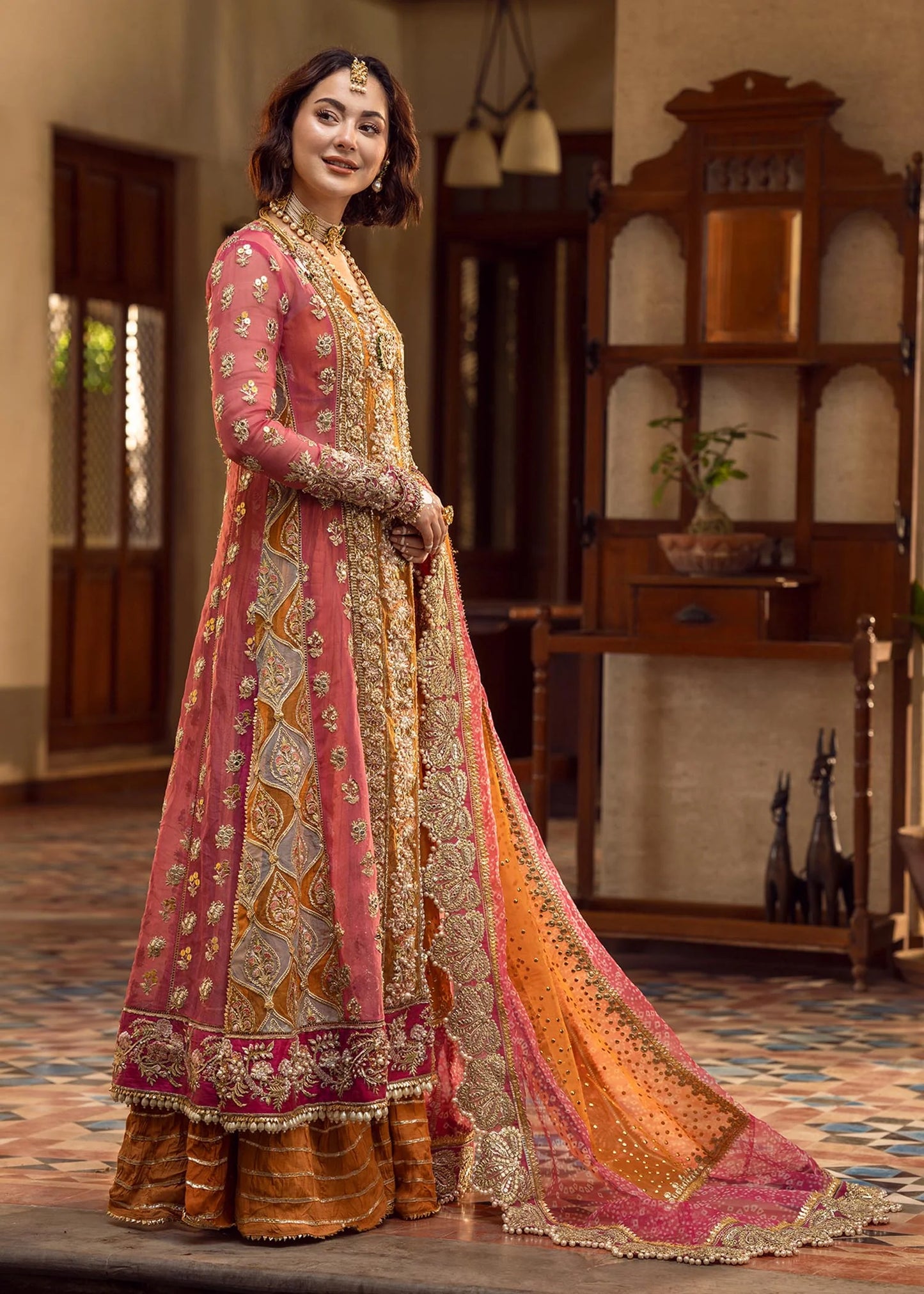 Crimson 3 PCS (Mehndi Galore)