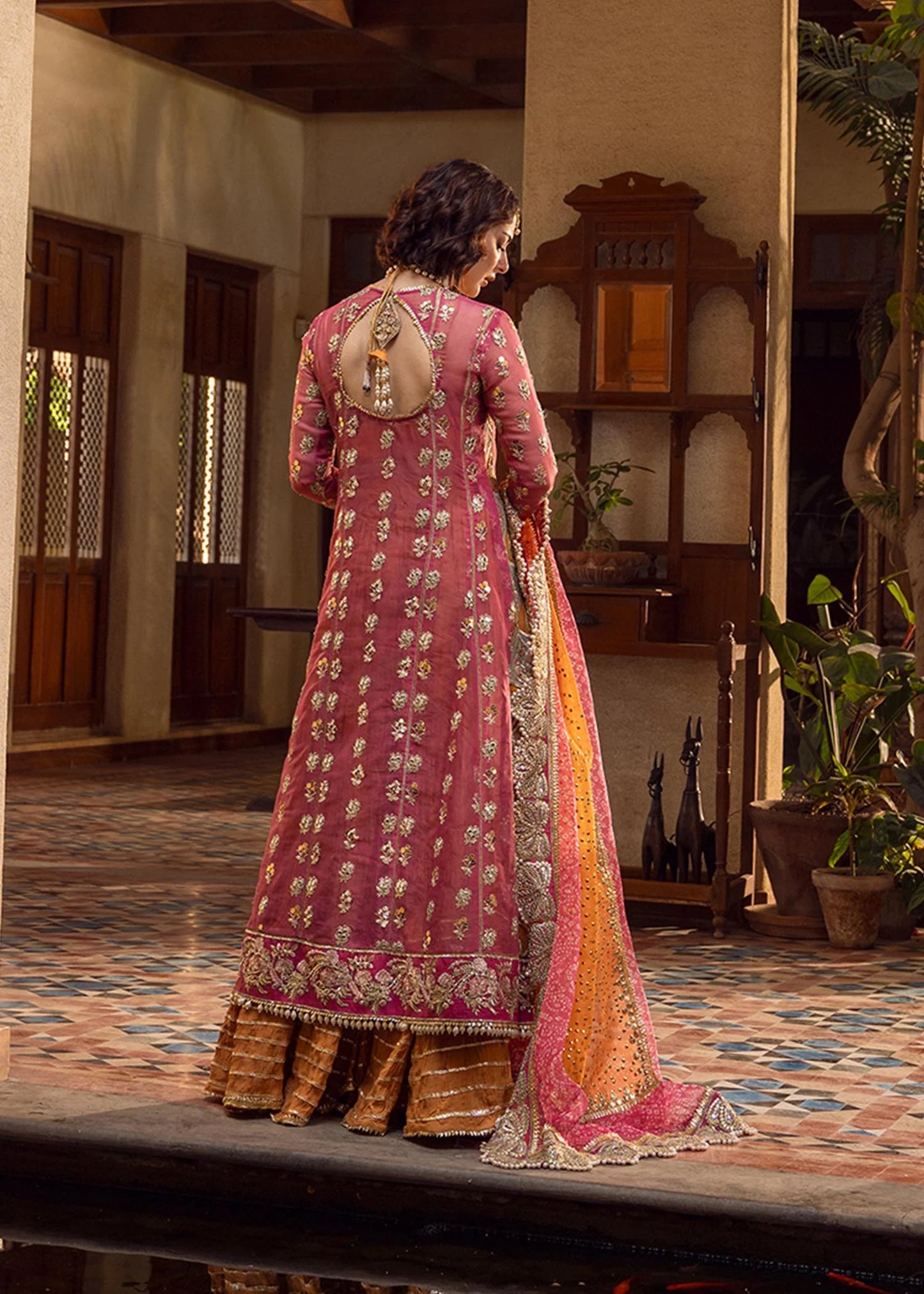 Crimson 3 PCS (Mehndi Galore)