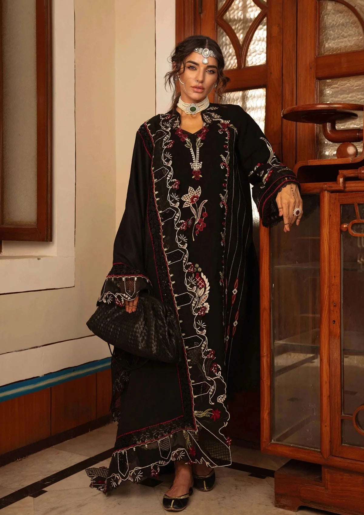 CRIMSON Meenakari LAWN 3 PCS  WS-05