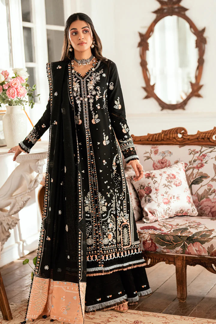 Qalamkar 3-Piece Unstitched Lawn Suit – MISHA SB-03