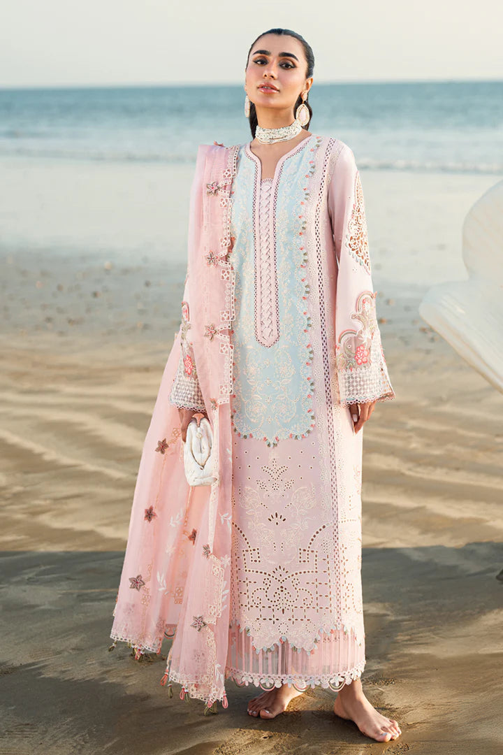 QALAMKAR  SAHIL LUXURY LAWN '25 (REEM FK-08)