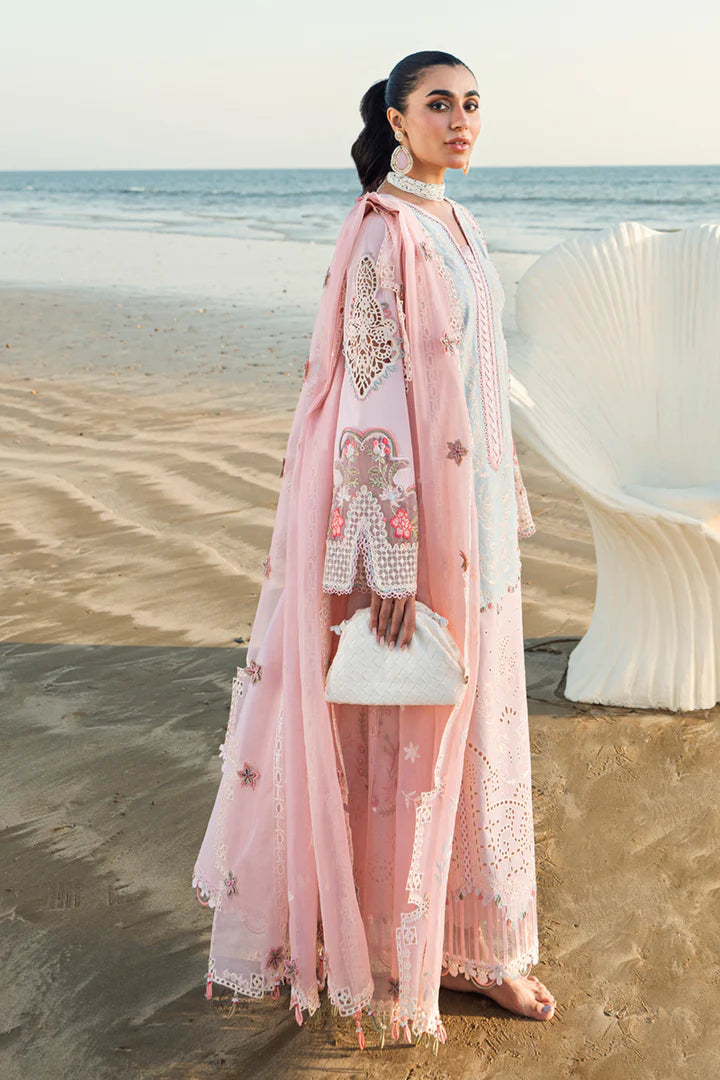 QALAMKAR  SAHIL LUXURY LAWN '25 (REEM FK-08)