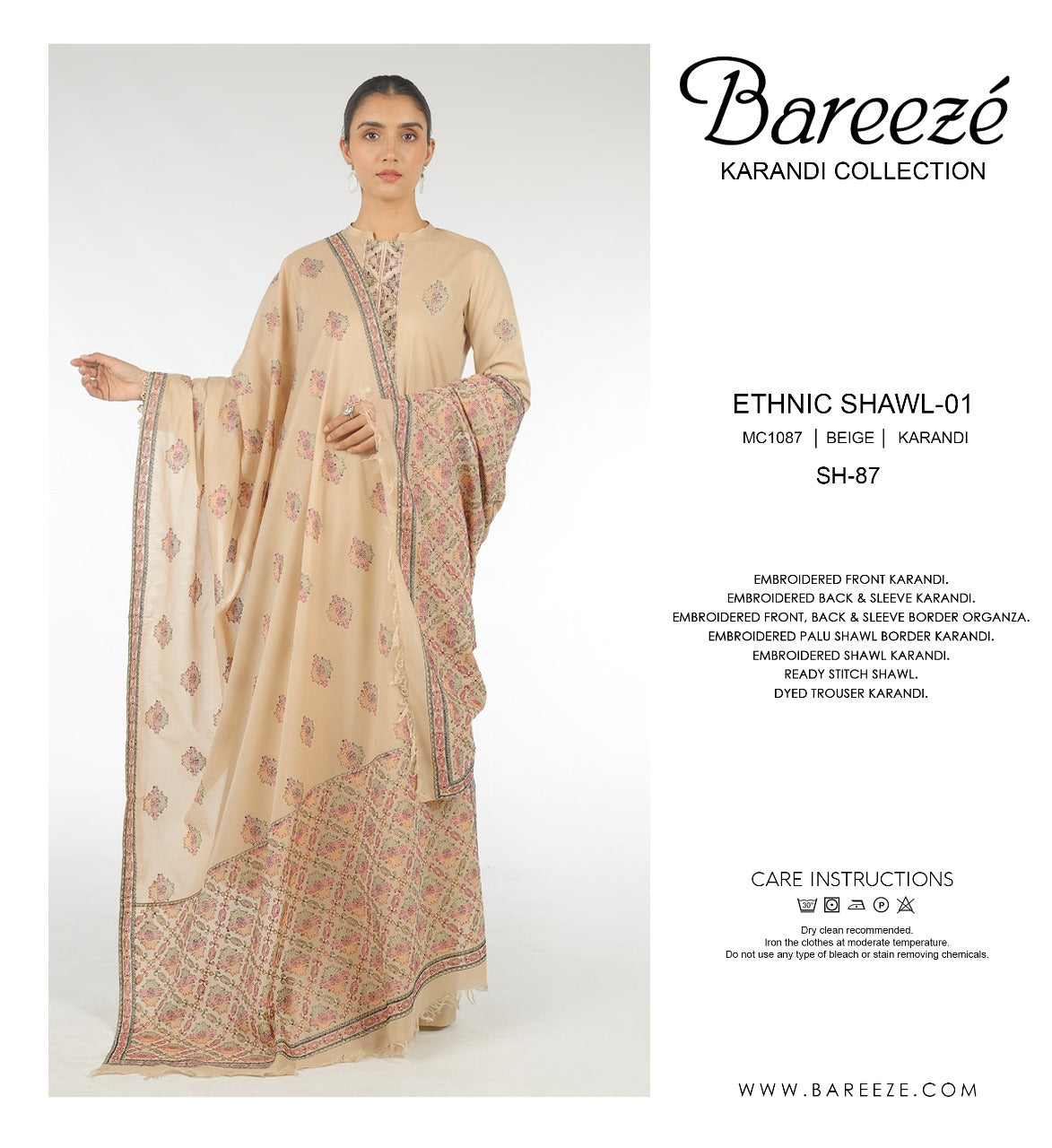 Bareezé ETHNIC SHAWL-01 (SH-87)