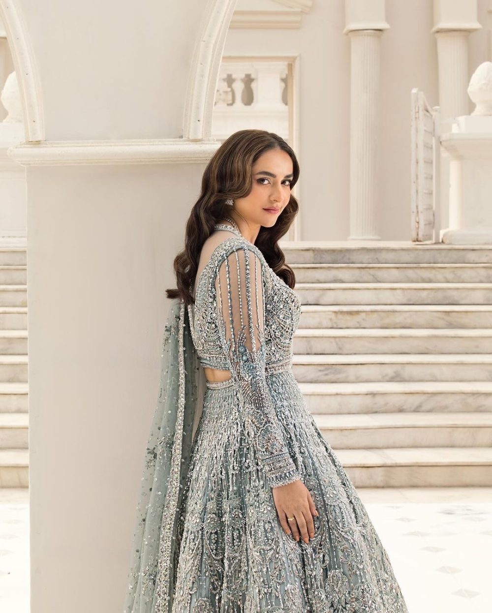 EK ERUM KHAN IRIS BRIDAL COUTURE (Minty Breeze)